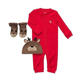 Áo liền quần len Carter 6M (5.5 – 7.5kg) Sleepsuit Giáng Sinh, Noel