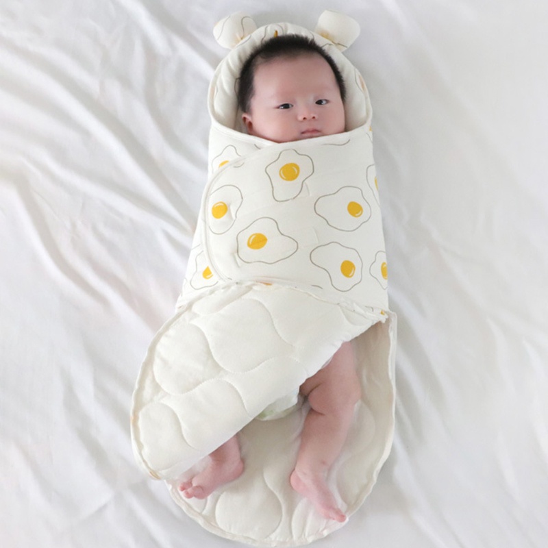 Chăn Quấn Em Bé Chất Liệu Cotton Mềm Mại Giữ Ấm Tiện Dụng