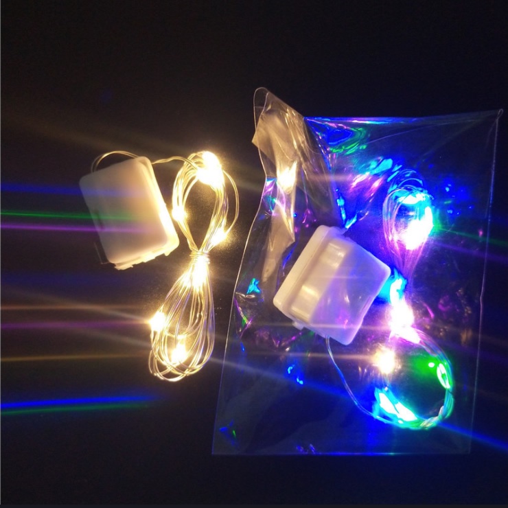 Dây Đèn Led 1M 10 Bóng Mini Chạy Pin Trang Trí Giáng Sinh
