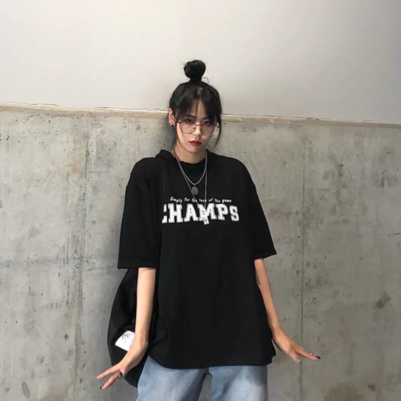 áo thun tay lỡ unisex form rộng, áo phông nam nữ oversize 2 màu đen trắng co giãn 4 chiều chất cotton 100% | BigBuy360 - bigbuy360.vn