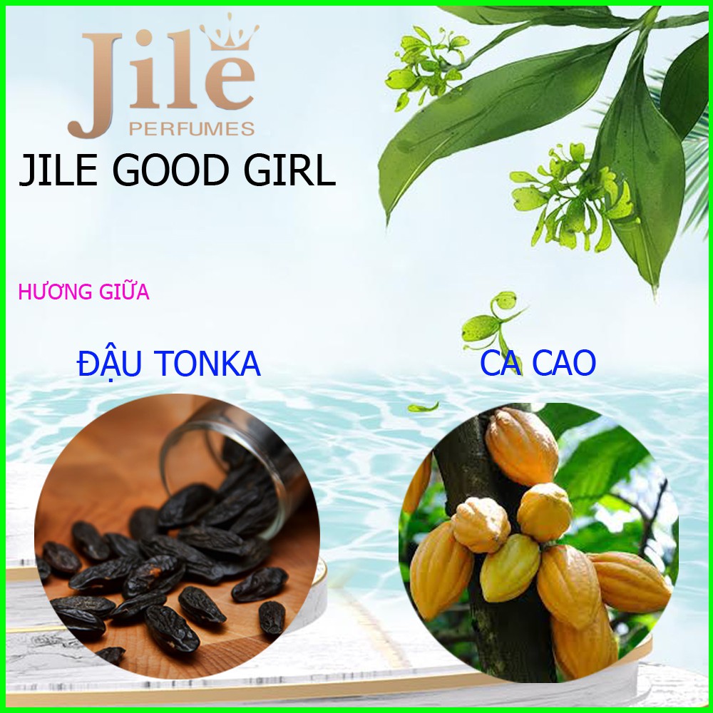 Nước hoa nữ thơm lâu,Jile Good girl 50ml, nuoc hoa nu cao cấp chính hãng,hương thơm dịu nhẹ, quyến rũ.