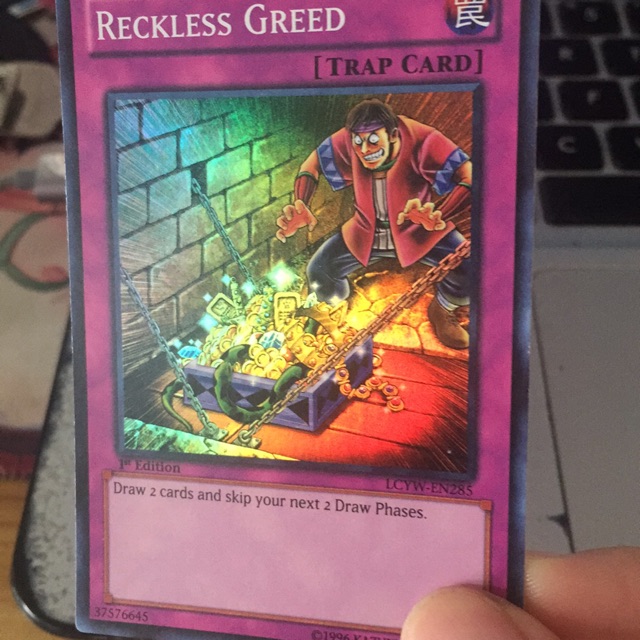 [Thẻ bài yugioh] Reckless Greed - LCYW-EN285 & SDPL-EN038