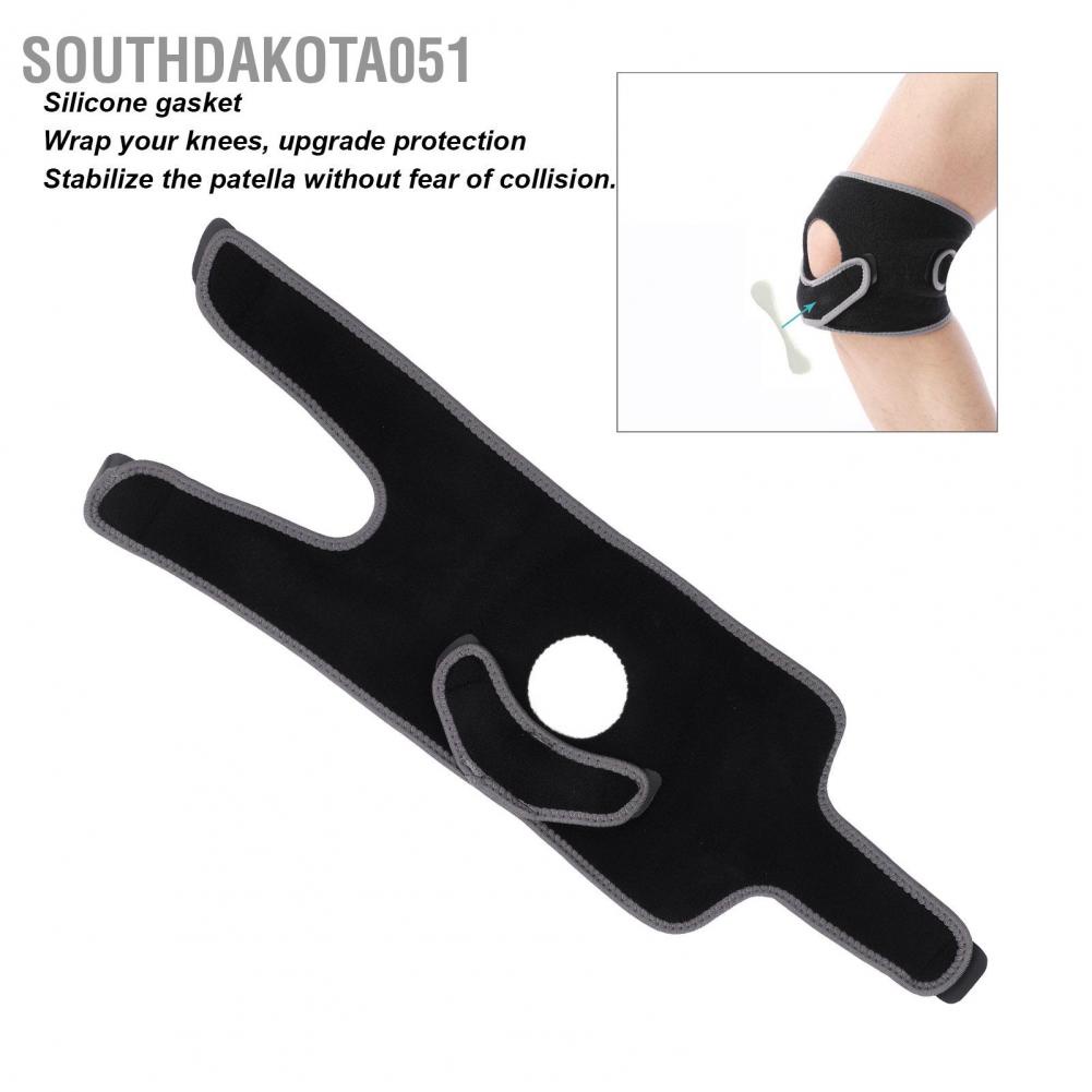 Hàng HOT Băng bảo vệ đầu gối chống trượt khi chơi thể thao Dây đeo hỗ trợ ổn định dây chằng Thể thao có thể điều chỉnh xương bánh chè đầu gối【Southdakota051】