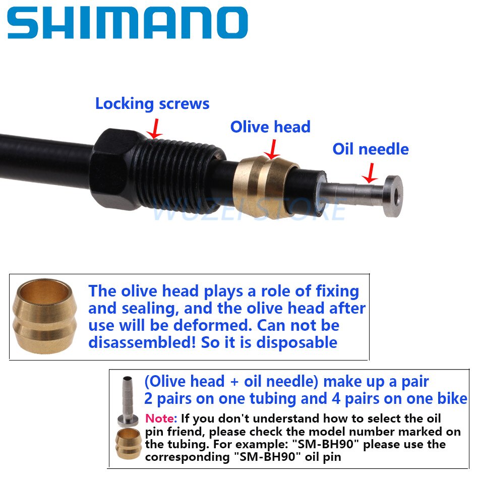 Phụ kiện xe đạp hiệu Shimano Y8JA98010, ốc dầu khóa ống dầu với củ phanh/heo dầu Shimano, hàng chính hãng shimano