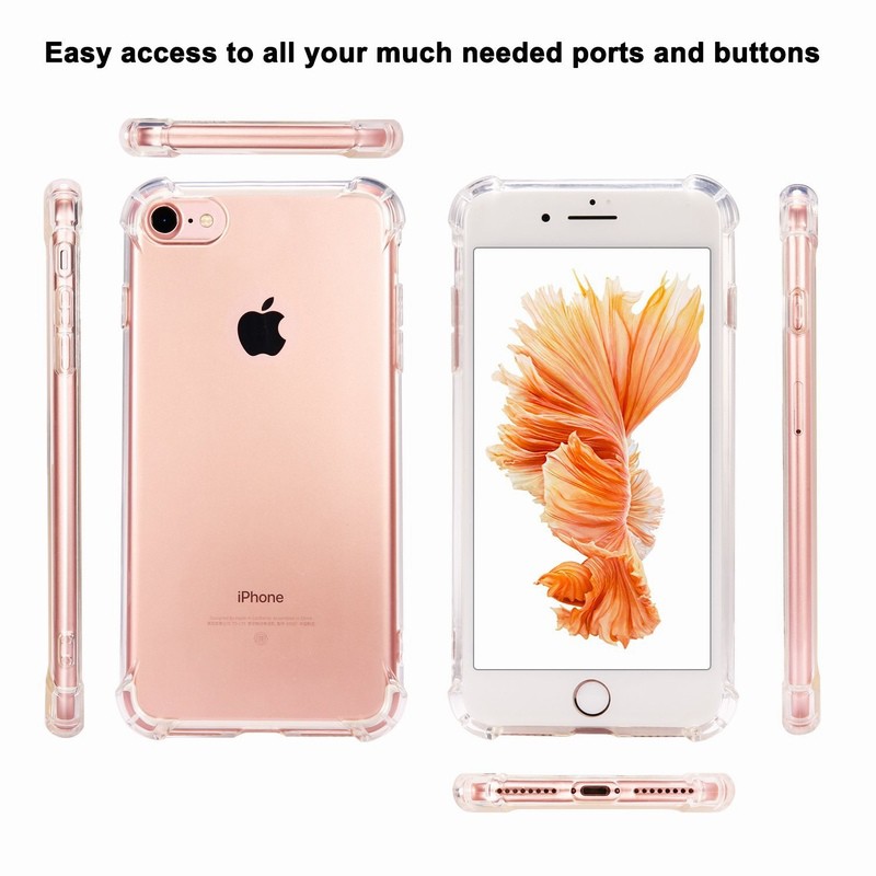 Ốp lưng điện thoại bằng TPU Silicone mềm trong suốt dành cho iPhone 6 6S 7 8 Plus X XS Max XR