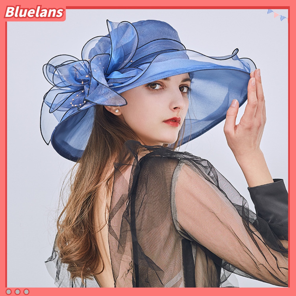 Mũ Chống Nắng Mỏng Nhẹ In Họa Tiết Hoa Xinh Xắn Thiết Kế Điều Chỉnh Được Thời Trang Đi Biển 48h