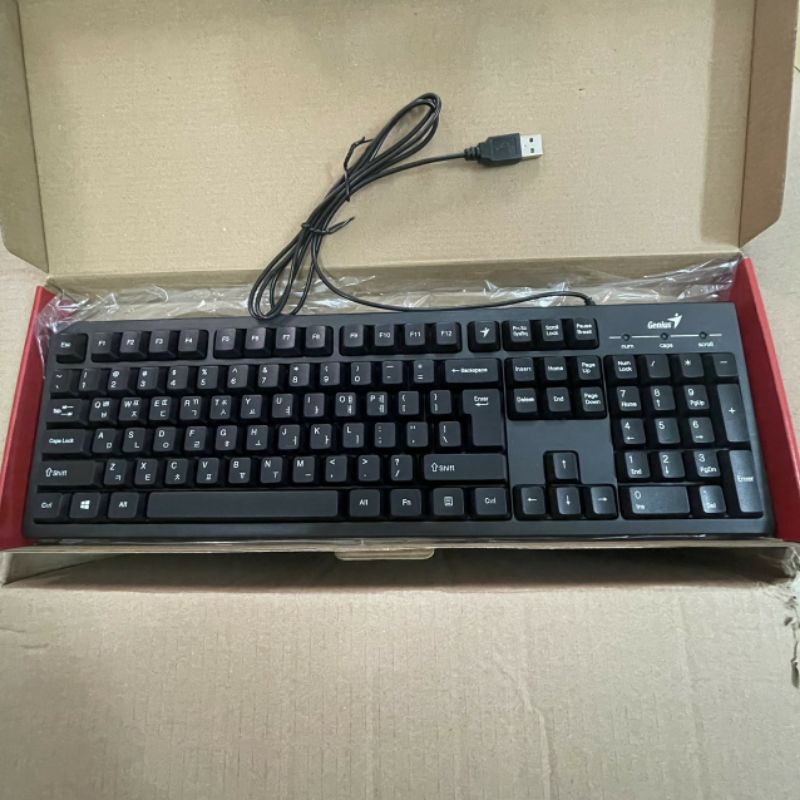 Bàn Phím Máy Tính Tiếng Hàn Genus KB- 101 Kết Nối Cổng Usb