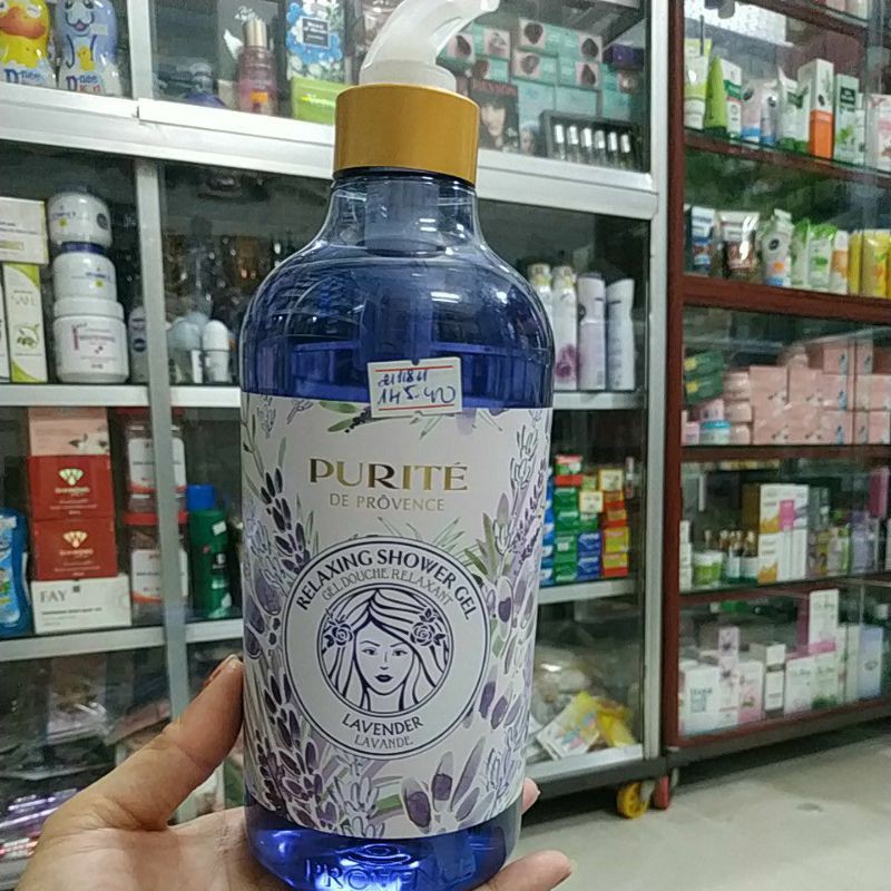 SỮA TẮM PURITÉ 850ML VỚI TINH DẦU LAVENDER, HÀNG CHUẨN