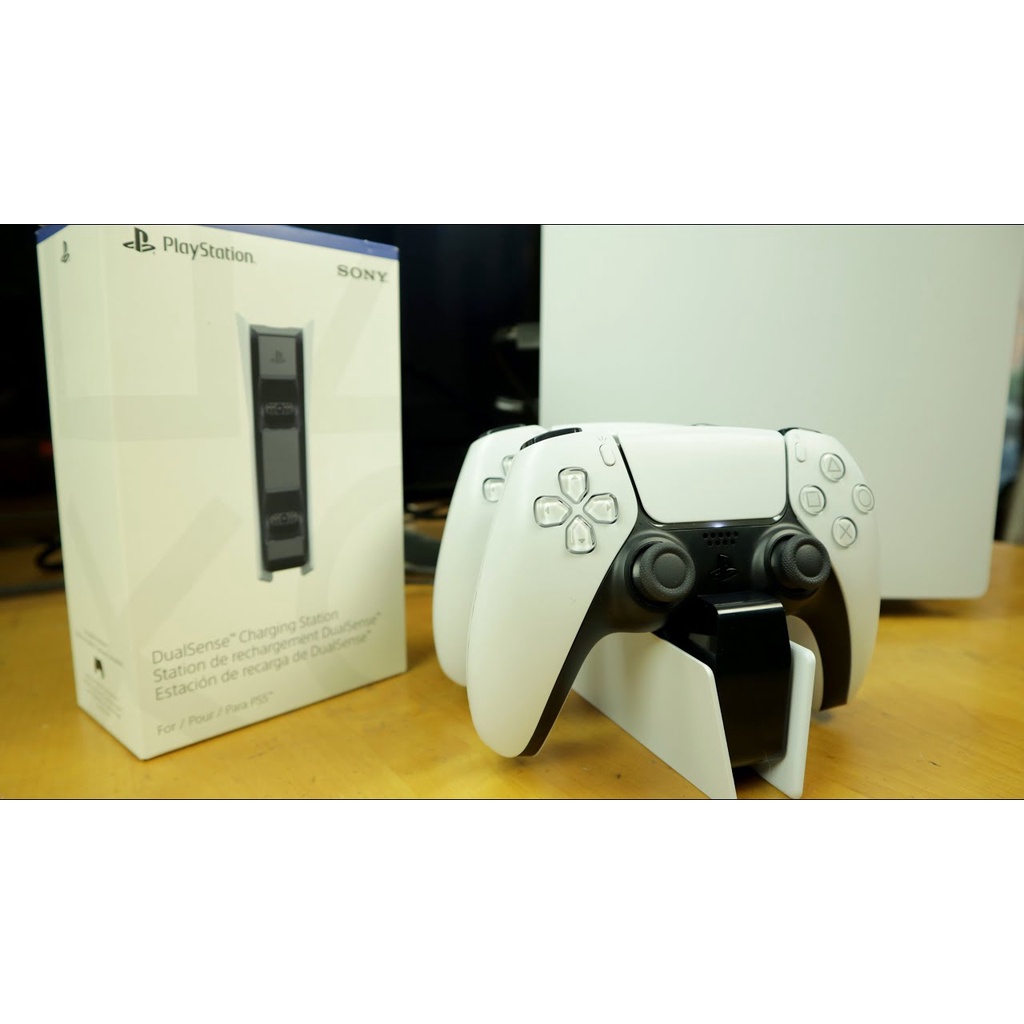 Sạc tay cầm PS5 DualSense - PlayStation 5, Dock sạc thông minh chính hãng Sony