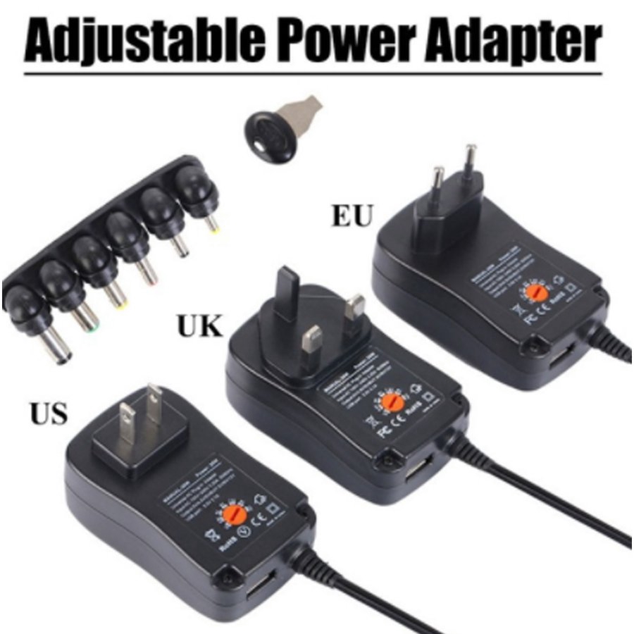 Adapter chuyển đổi dòng điện AC/DC 3V/4.5V/6V/7.5V/9V/12V công suất 30W