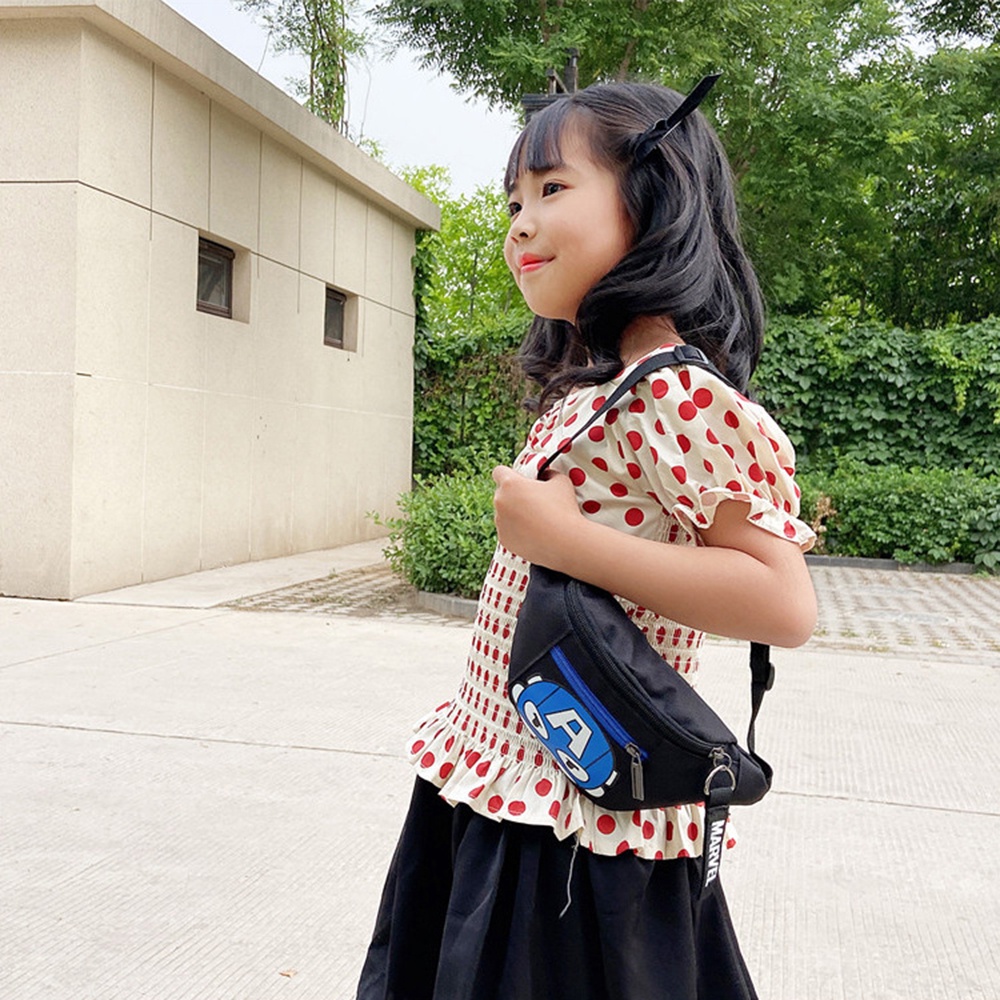 Marvel Túi Đeo Chéo Họa Tiết Hoạt Hình Siêu Anh Hùng Dễ Thương Cho Bé