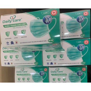[HÀNG CONG TY] Khẩu Trang Y Tế Cao Cấp DAILY CARE 4 Lớp kháng khuẩn