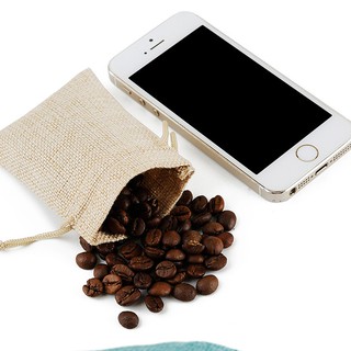 Túi vải bố có dây rút nhỏ xinh đựng hoa khô, cà phê, hoa thơm, trang trí tiệc cưới phụ kiện thời trang - moonlight