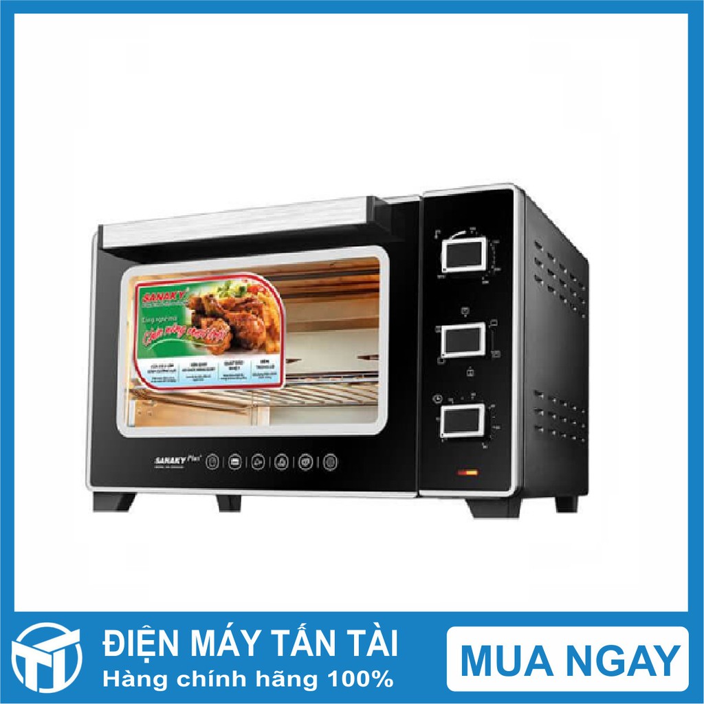 LÒ NƯỚNG SANAKY VH3599S2D ,Dung tích:35 lít ,Công suất:1600 W ,Nướng gà nguyên con 2 kg trở xuống,Đèn trong khoang