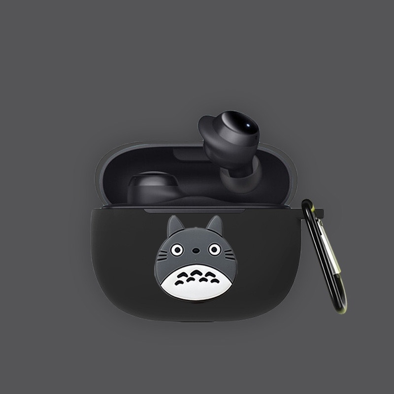 Ốp Hộp Đựng Tai Nghe Nhét Tai Silicon Có Móc Khóa Cho Xiaomi Redmi Buds 3 lite