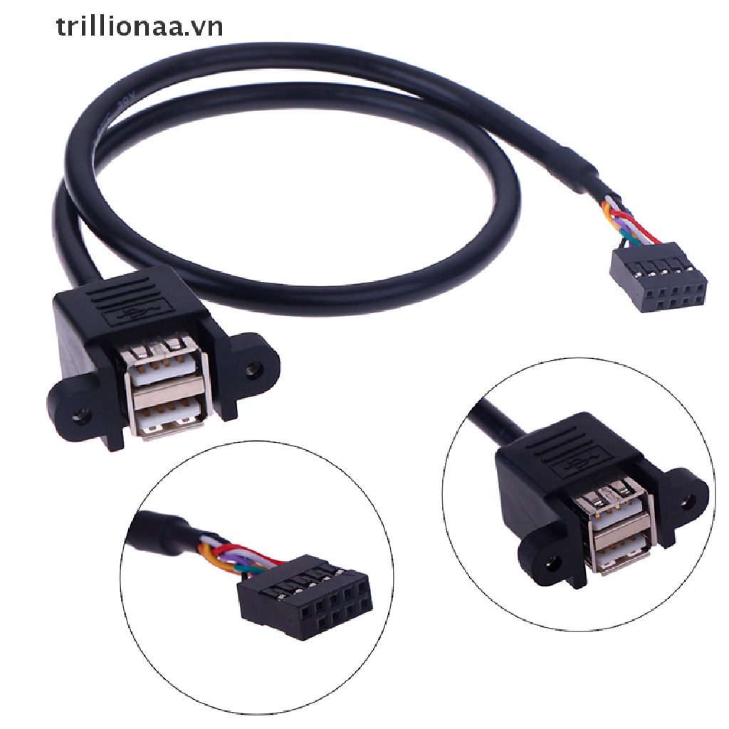 1 Cái Bo Mạch Chủ Mở Rộng 9 Pin Sang 2 Cổng USB 2.0 Cái