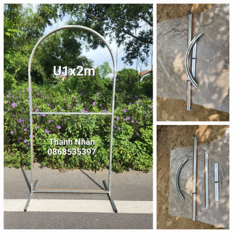 khung U nẹp gỗ lắp ghép