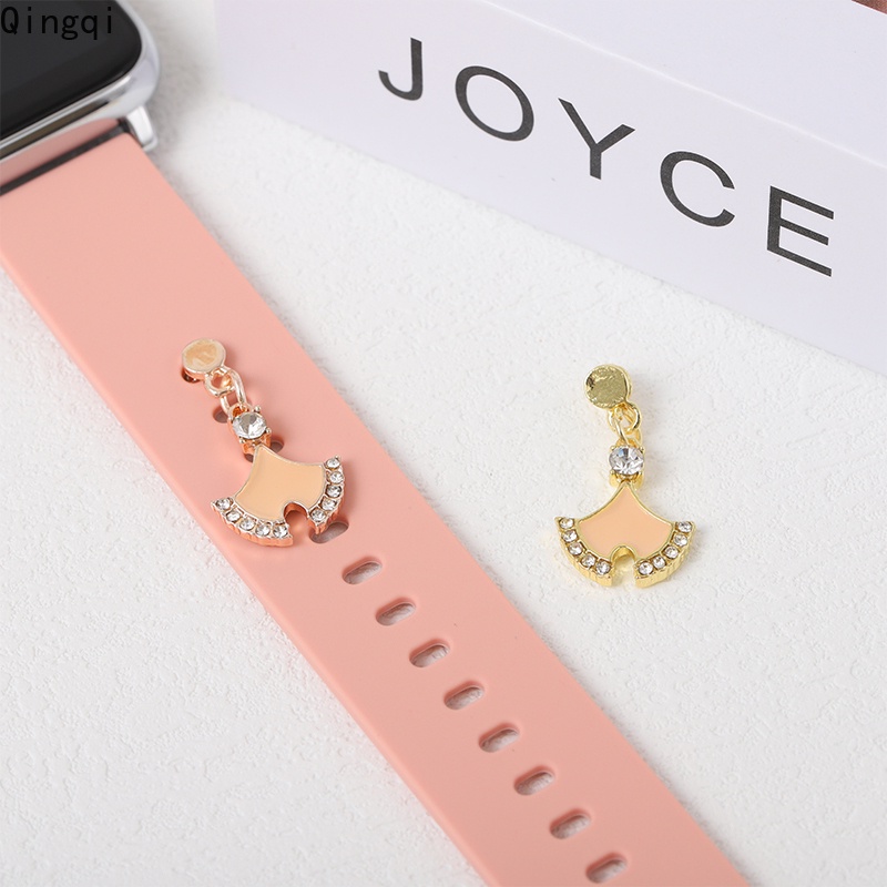 Phụ kiện MISS ZOE trang trí đồng hồ bằng silicon/trái tim/gấu dễ thương 45 kiểu lựa chọn