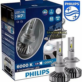 Đèn pha LED Philips H7 tăng sáng 200% 12985 BWX2