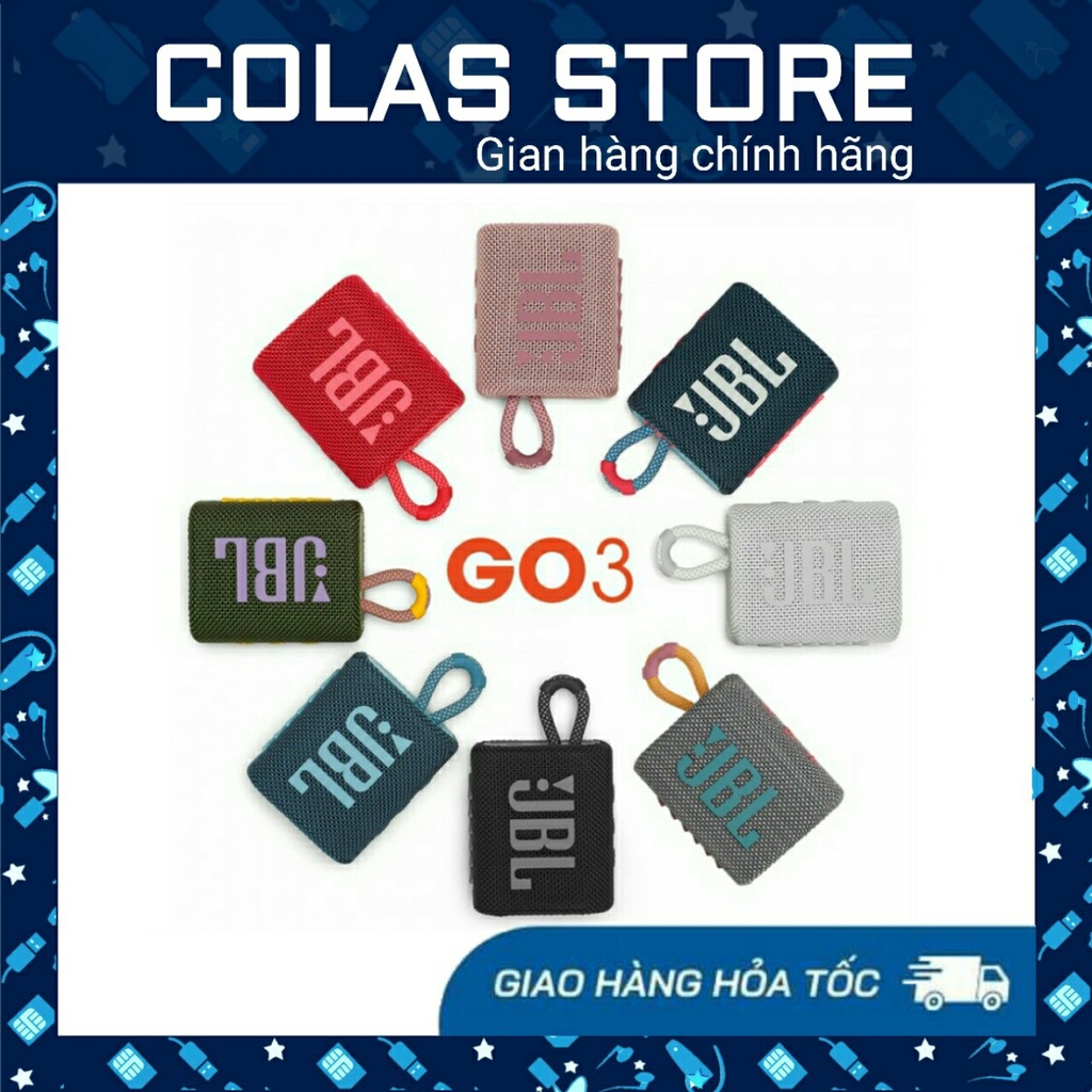 Loa Bluetooth Go 3 Siêu Bass Nhỏ Gọn - Bảo hành 12 tháng