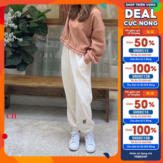 Xả kho các mẫu quần jogger nữ thể thao lưng chun, quần bo ống thể thao, năng động