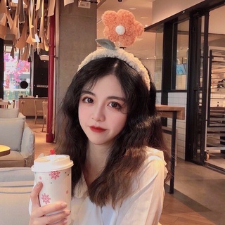 Bờm cài tóc bông hoa xinh xắn phong cách hàn quốc