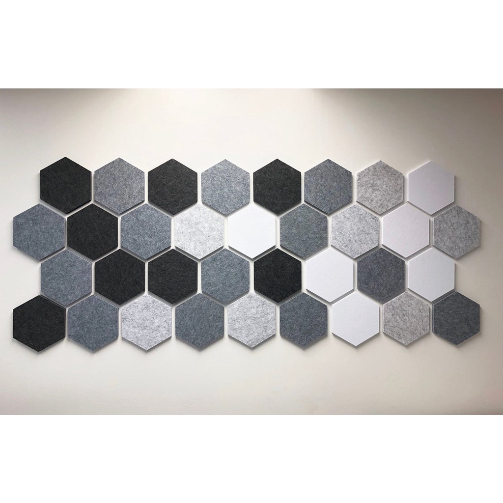 Tấm tiêu âm hình lục giác size: 27x30cm Tấm Decor trang trí Remak Sonic Hexagon