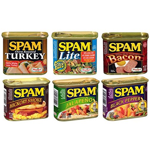 (6 vị) Thịt hộp Spam 340gr