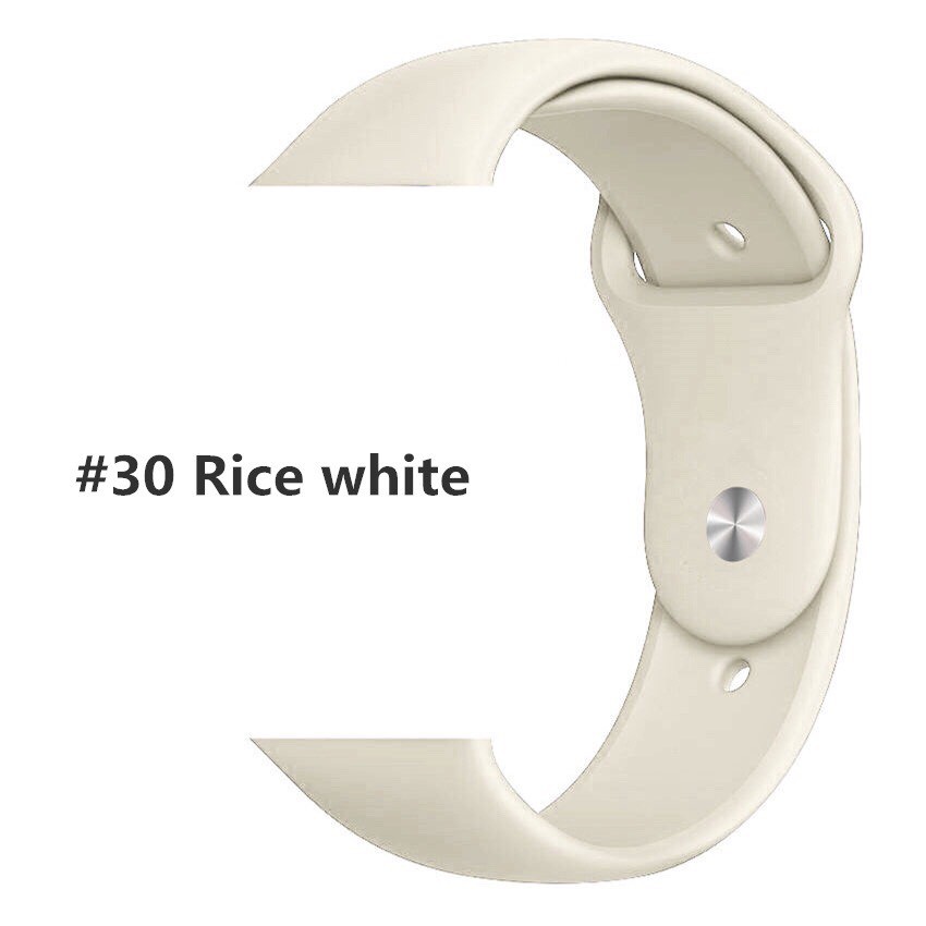 Dây đeo silicon thay thế cho đồng hồ thông minh đeo tay 38mm 40mm 42mm 44mm _ Nini.case
