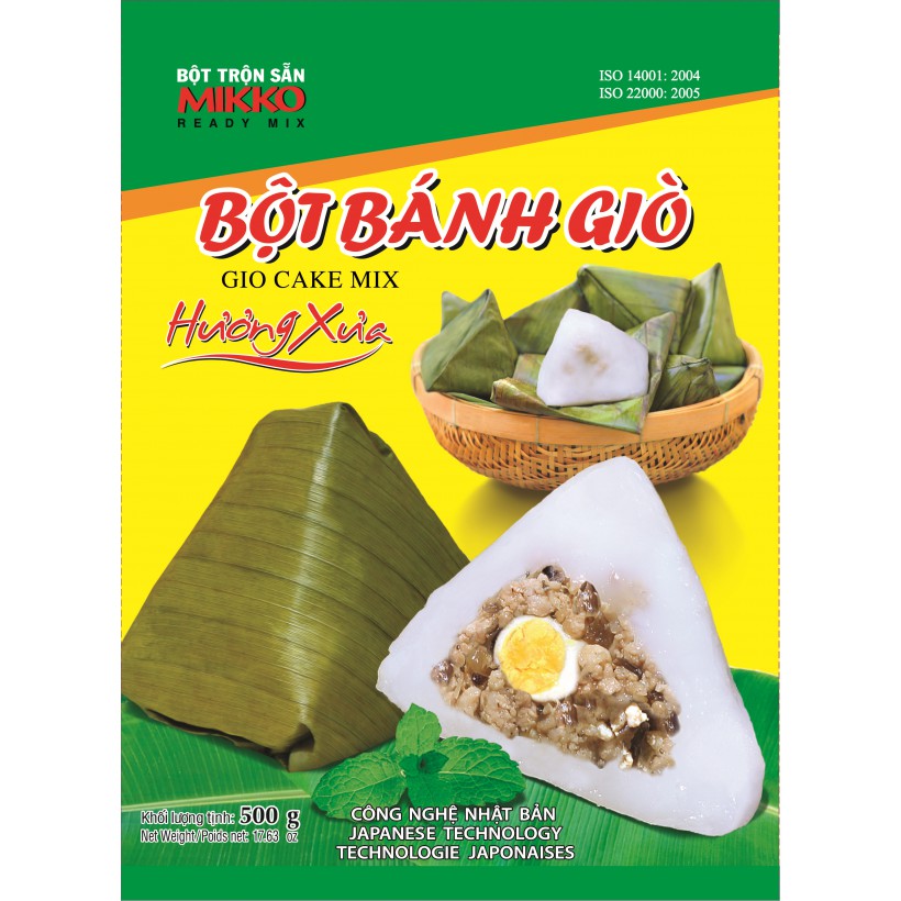 1 Thùng Bột bánh giò 500gr (16 gói ) MIKKO HƯƠNG XƯA