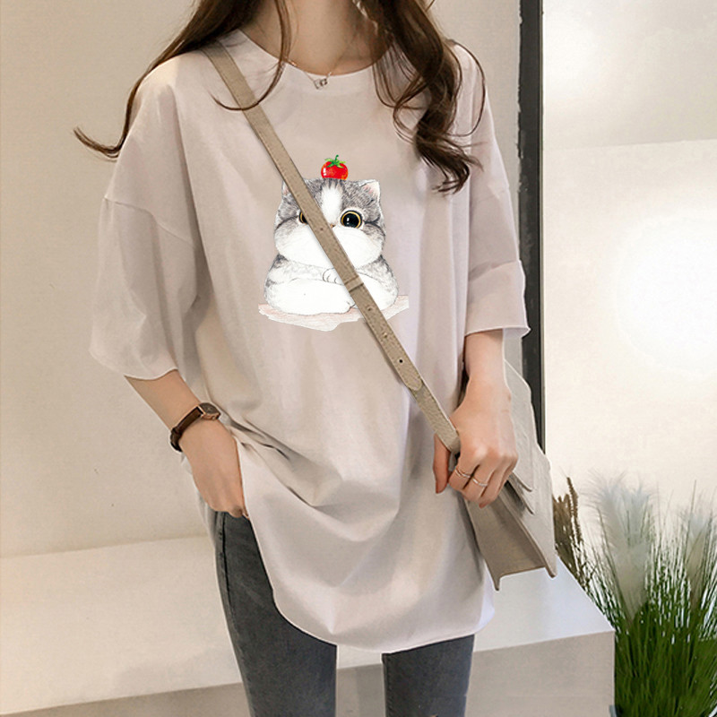 NRVP Áo Thun Ngắn Tay Dáng Rộng Thời Trang Cho Nữ