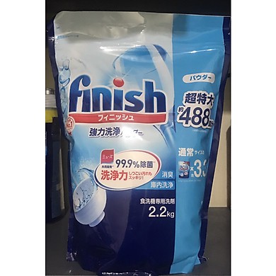 Bột rửa chén bát Finish Nhật 2.2kg dành cho máy rửa bát