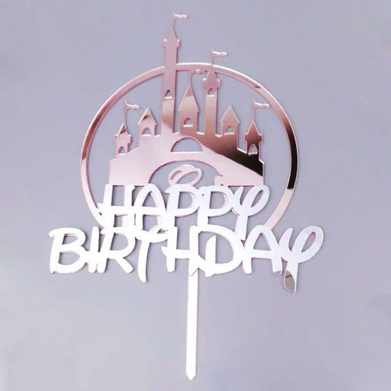 1 Que Cắm Trang Trí Bánh Kem Chữ Happy Birthday