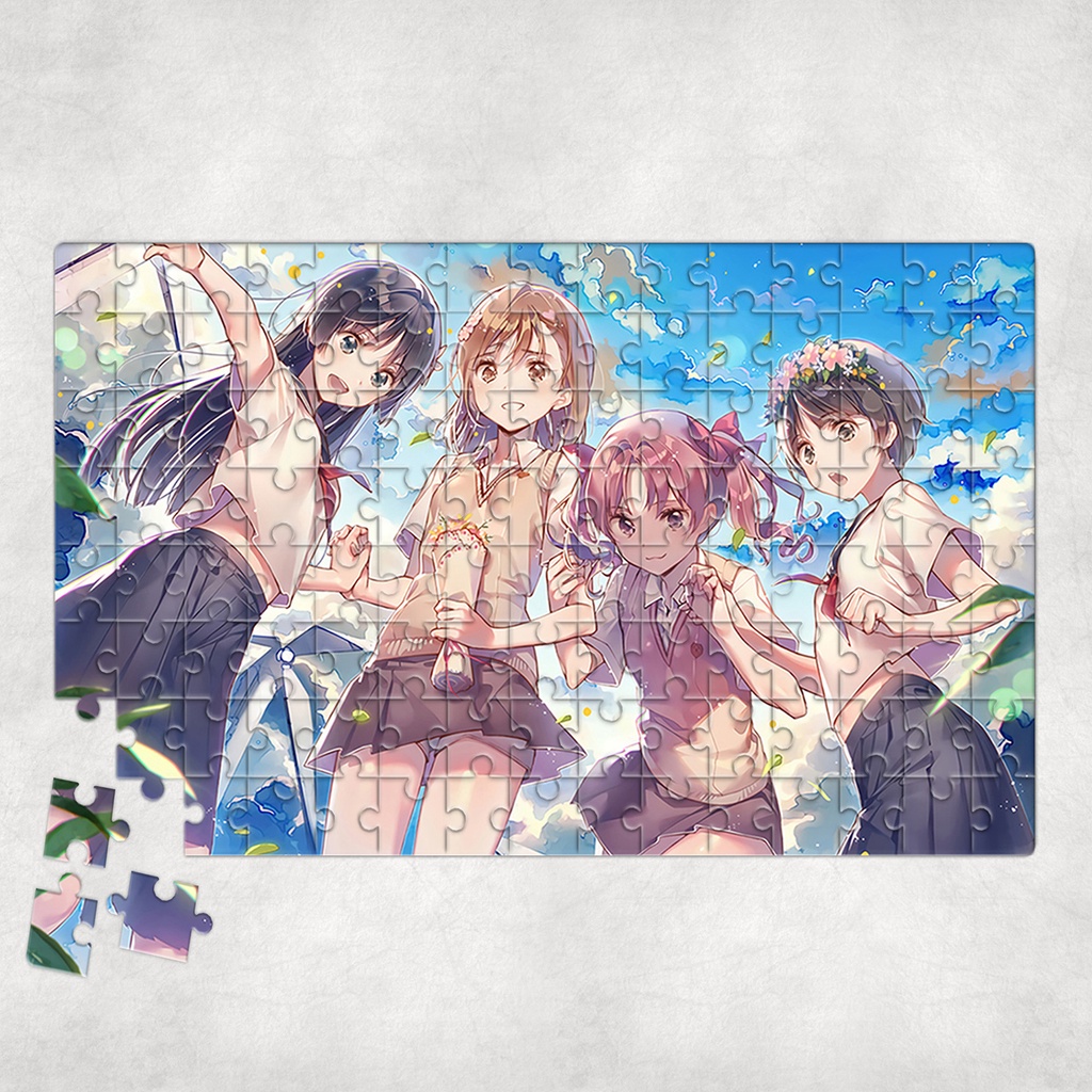 Tranh ghép hình Anime - Tranh ghép hình A CERTAIN SCIENTIFIC RAILGUN - Mẫu 2 - Nhận in hình tranh ghép theo yêu cầu