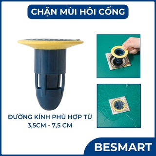 Bộ ngăn mùi thoát sàn ngăn mùi hôi cống cao cấp - Phễu thoát sàn chống mùi hôi, Chặn côn trùng lỗ thoát nước Besmart