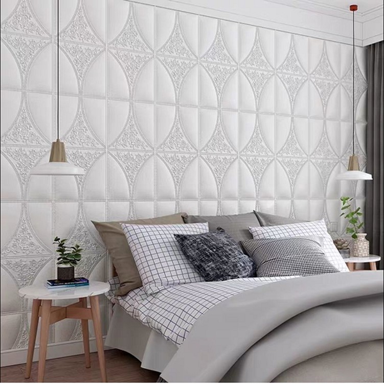 Xốp dán tường giả gạch 3D loại  khổ 35x35cm cách âm/ cách nhiệt và chống ẩm tiện dụng giấy dán tường phòng ngủ
