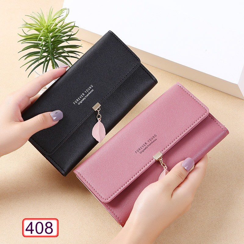 Ví Dài Nữ Cầm Tay Forever Young Chiếc Lá 408 Thời Trang - Hazo