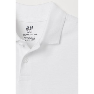 Áo polo trắng HM UK size bé lớn