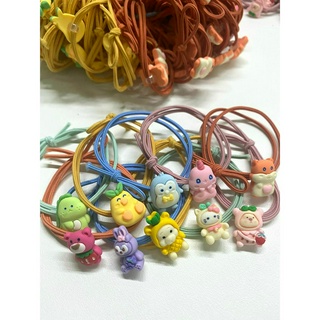 Cột tóc, đồ buộc tóc thun gắn charm dễ thương, cute