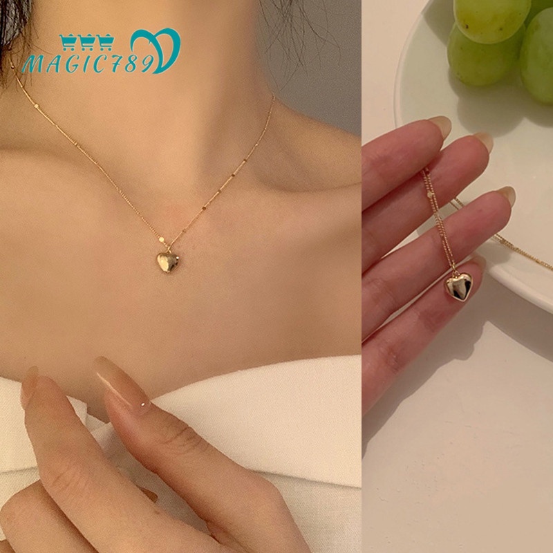 Vòng cổ Mặt Trái Tim Thời Trang Hàn Quốc Dành Cho Nữ