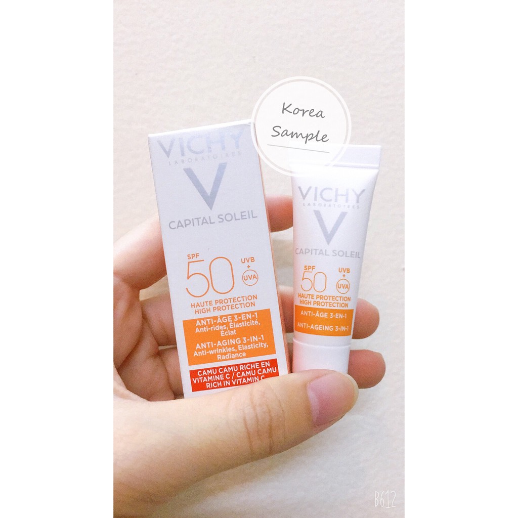 [Mini] Kem Chống Nắng Vichy Capital Soleil SPF 50 Anti-Ageing 3-in-1 3ml