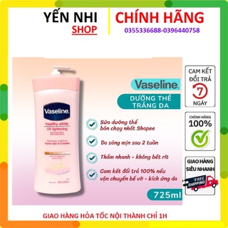 Sữa Dưỡng Thể VASELINE Healthy White UV Lightening 725ml chính hãng