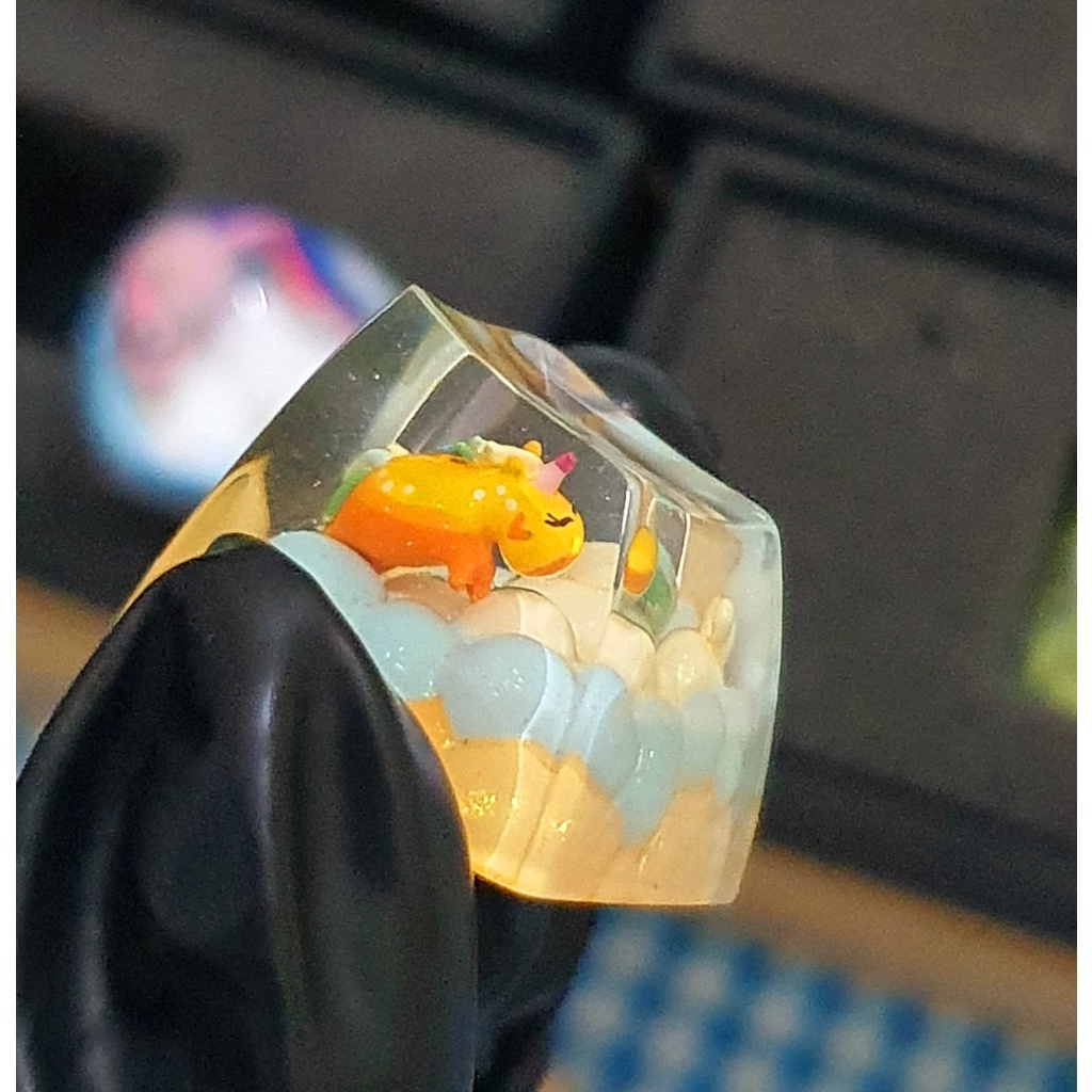Keycap Dwarf Factory Fluffy Unicorn  - Keycap dành cho bàn phím cơ - Hàng chính hãng
