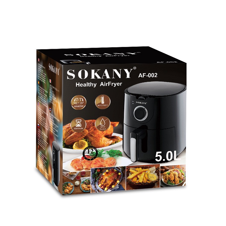 Nồi chiên không dầu Sokany 5L- Hàng chính hãng- Bảo hành 1 năm