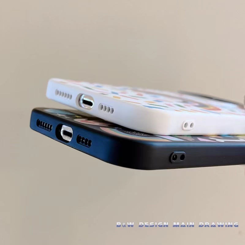 Ốp Điện Thoại Silicon Mềm Chống Sốc Màu Cầu Vồng Cho iPhone 14 13 12 11 Pro MAX XR IX XS MAX 7 8 Plus