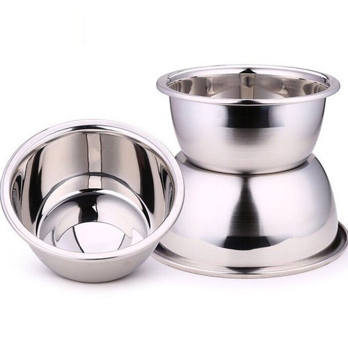 Bộ 2 Thau Inox size 18 và 24 Cm Làm bằng Loại Inox Cao Cấp - Thành Dày