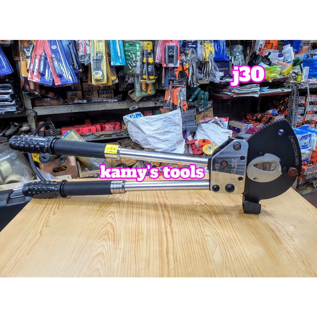 Kìm cắt cáp nhông J30 loại có đế thép đúc, cắt nhôm lõi thép acsr 620mm2, kéo cắt cáp