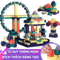 XẾP HÌNH LEGO 520 CHI TIẾT PHÁT TRIỂN SÁNG TẠO CÙNG BÉ BUILDING BLOCK PARK