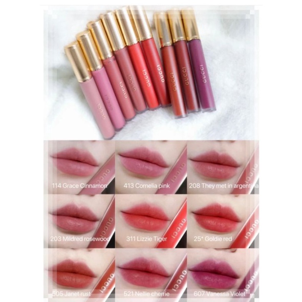 GUCCI - Son kem lì Liquid Matte Lip Colour Transfer-Proof 6.5ml
