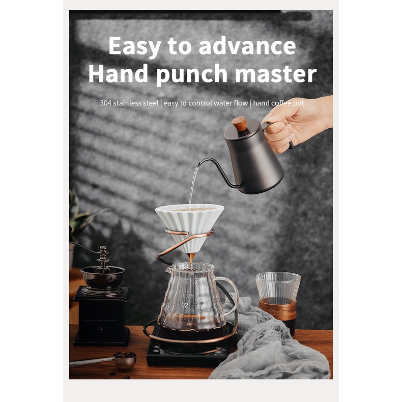 Bộ bình pha cà phê ONEISALL làm từ gốm sứ dung tích 400ml với nhiều loại tùy chọn